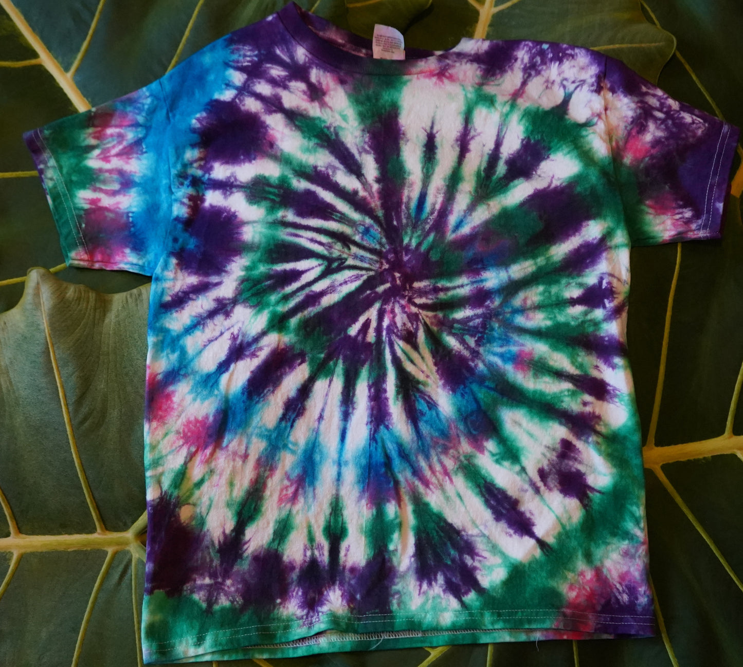 Youth T-Shirt Multicolor Spiral Tie-Dye