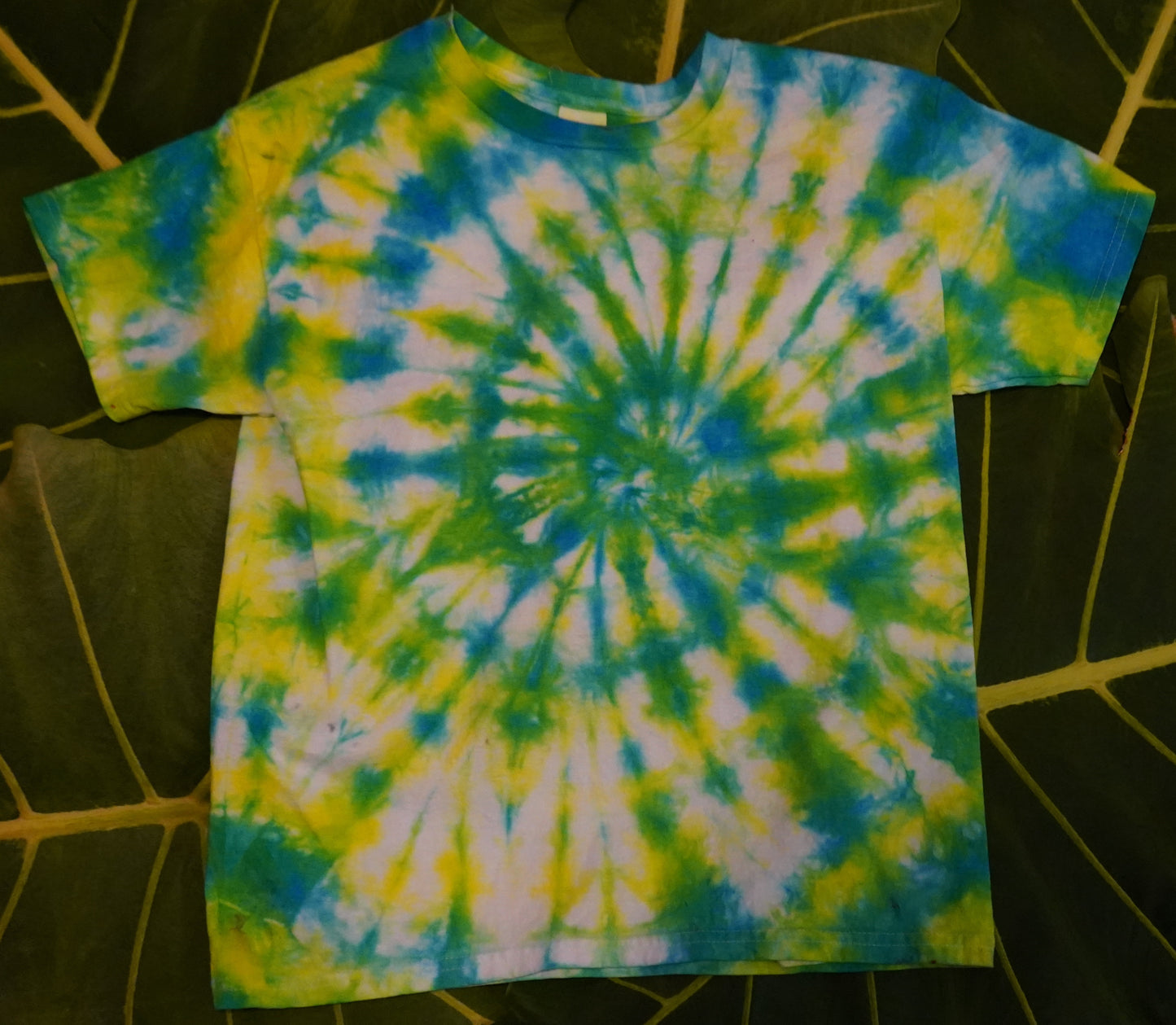 Youth T-Shirt Sea Breeze Spiral Tie-Dye
